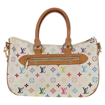 LOUIS VUITTON Monogram Multicolor Rita Hand Bag 2way White M40125 LV Auth ka242AV - 0