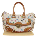 LOUIS VUITTON Monogram Multicolor Rita Hand Bag 2way White M40125 LV Auth ka242AV-12