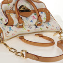 LOUIS VUITTON Monogram Multicolor Rita Hand Bag 2way White M40125 LV Auth ka242AV-6