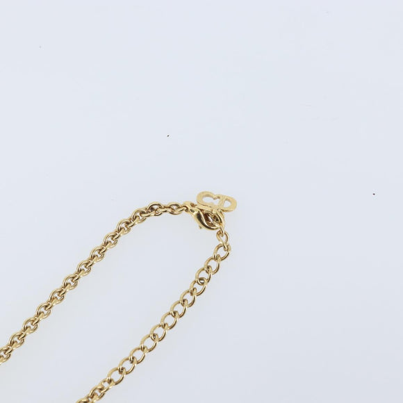 Christian Dior Necklace metal Gold Tone Auth ka2430