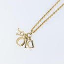Christian Dior Necklace metal Gold Tone Auth ka2430-8
