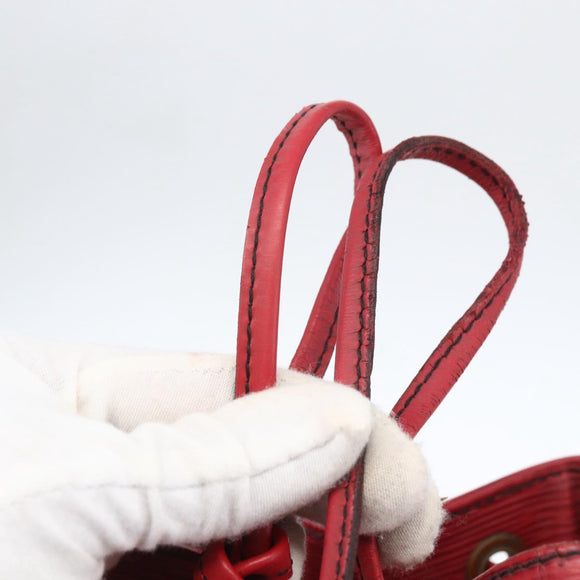 LOUIS VUITTON Epi Noe Shoulder Bag Red M44007 LV Auth ka2439