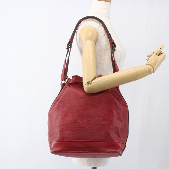 LOUIS VUITTON Epi Noe Shoulder Bag Red M44007 LV Auth ka2439
