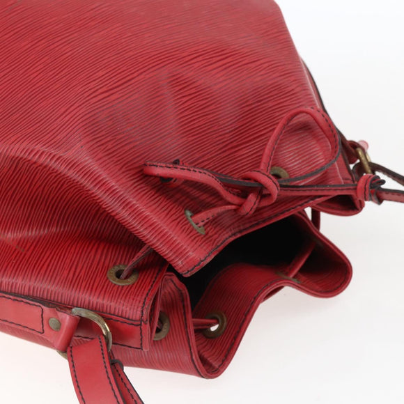 LOUIS VUITTON Epi Noe Shoulder Bag Red M44007 LV Auth ka2439