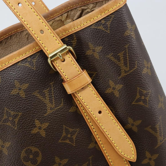 LOUIS VUITTON Monogram Bucket GM Shoulder Bag M42236 LV Auth ka2440