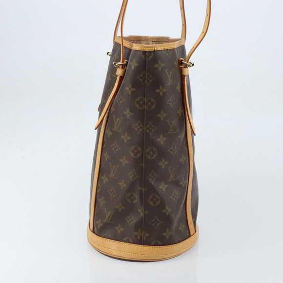 LOUIS VUITTON Monogram Bucket GM Shoulder Bag M42236 LV Auth ka2440