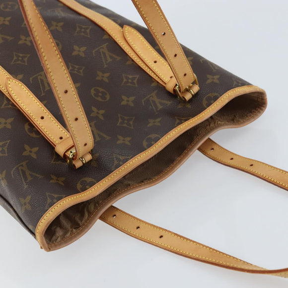 LOUIS VUITTON Monogram Bucket GM Shoulder Bag M42236 LV Auth ka2440
