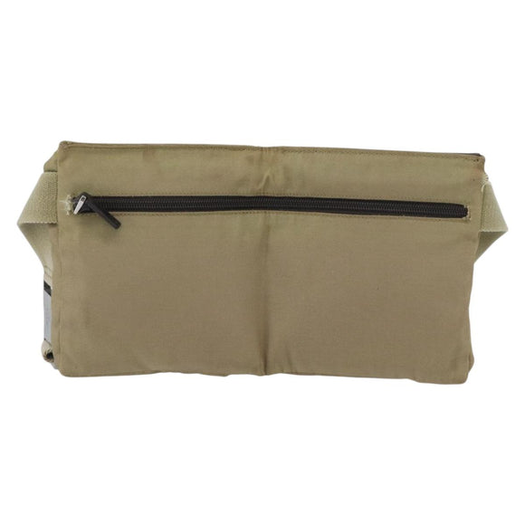 GUCCI Waist bag Nylon Beige Silver 28566 Auth ka2449