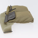 GUCCI Waist bag Nylon Beige Silver 28566 Auth ka2449-4