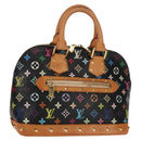 LOUIS VUITTON Monogram Multicolor Alma Hand Bag Black M92646 LV Auth ka244AV-1