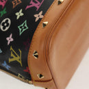 LOUIS VUITTON Monogram Multicolor Alma Hand Bag Black M92646 LV Auth ka244AV-17