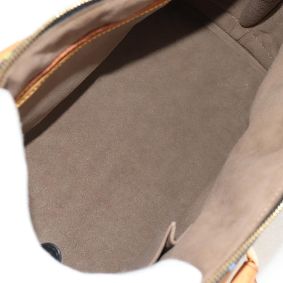 LOUIS VUITTON Monogram Multicolor Alma Hand Bag Black M92646 LV Auth ka244AV