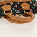 LOUIS VUITTON Monogram Multicolor Alma Hand Bag Black M92646 LV Auth ka244AV-8