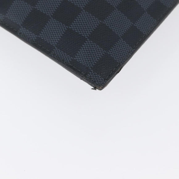 LOUIS VUITTON Damier Cobalt portfolio Clutch Bag N51101 LV Auth ka2451