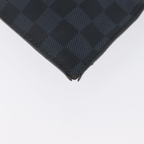 LOUIS VUITTON Damier Cobalt portfolio Clutch Bag N51101 LV Auth ka2451