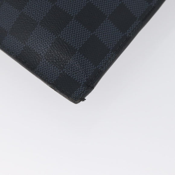LOUIS VUITTON Damier Cobalt portfolio Clutch Bag N51101 LV Auth ka2451