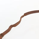 CELINE Macadam Canvas Shoulder Bag PVC Leather Brown Gold Auth ka2453-10