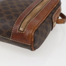 CELINE Macadam Canvas Shoulder Bag PVC Leather Brown Gold Auth ka2453-12