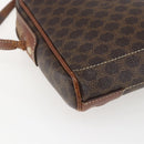 CELINE Macadam Canvas Shoulder Bag PVC Leather Brown Gold Auth ka2453-15