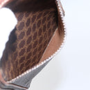 CELINE Macadam Canvas Shoulder Bag PVC Leather Brown Gold Auth ka2453-23