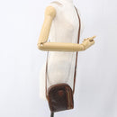 CELINE Macadam Canvas Shoulder Bag PVC Leather Brown Gold Auth ka2453-24