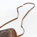 CELINE Macadam Canvas Shoulder Bag PVC Leather Brown Gold Auth ka2453-8