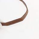 CELINE Macadam Canvas Shoulder Bag PVC Leather Brown Gold Auth ka2453-9