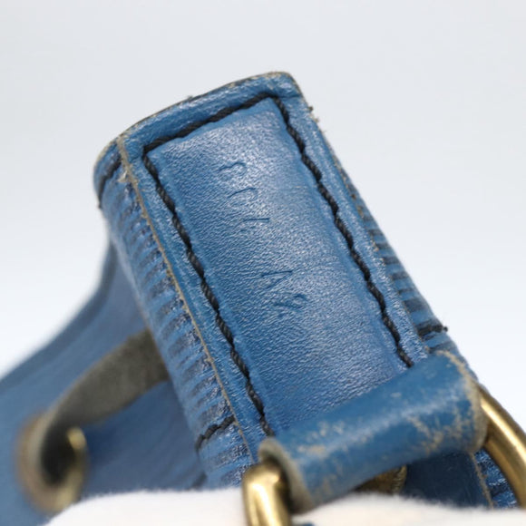 LOUIS VUITTON Epi Petit Noe Shoulder Bag Blue M44105 LV Auth ka2454