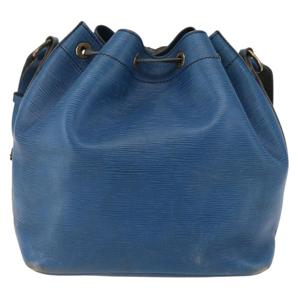 LOUIS VUITTON Epi Petit Noe Shoulder Bag Blue M44105 LV Auth ka2454