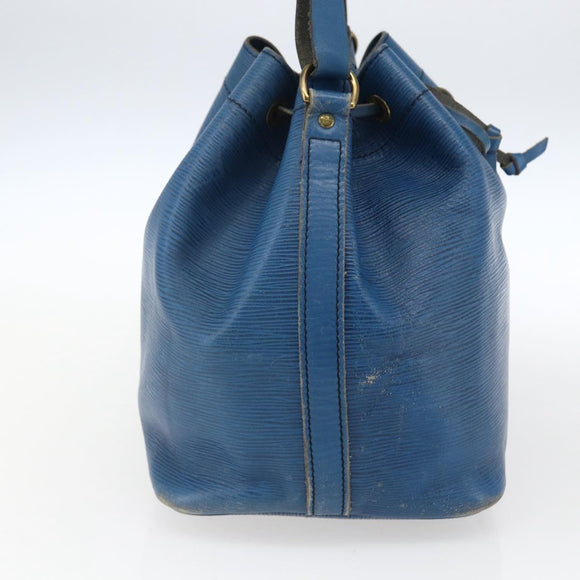 LOUIS VUITTON Epi Petit Noe Shoulder Bag Blue M44105 LV Auth ka2454