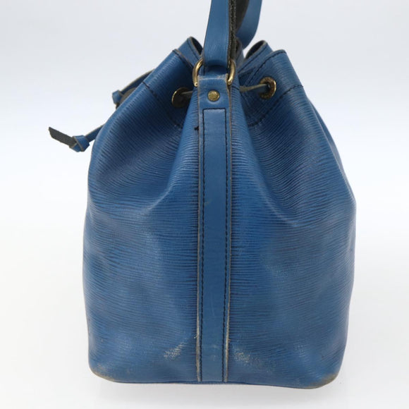 LOUIS VUITTON Epi Petit Noe Shoulder Bag Blue M44105 LV Auth ka2454