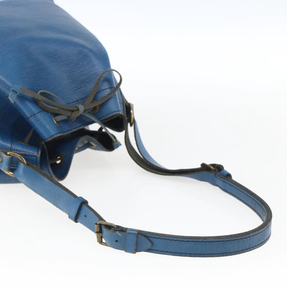 LOUIS VUITTON Epi Petit Noe Shoulder Bag Blue M44105 LV Auth ka2454