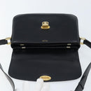 CELINE Shoulder Bag Leather Black Gold Auth ka2456-15