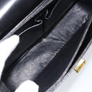 CELINE Shoulder Bag Leather Black Gold Auth ka2456-17