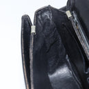 CELINE Shoulder Bag Leather Black Gold Auth ka2456-19