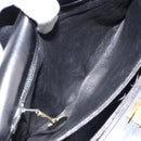 CELINE Shoulder Bag Leather Black Gold Auth ka2456-20
