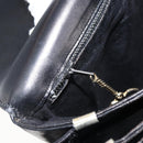 CELINE Shoulder Bag Leather Black Gold Auth ka2456-21