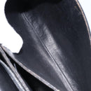 CELINE Shoulder Bag Leather Black Gold Auth ka2456-23