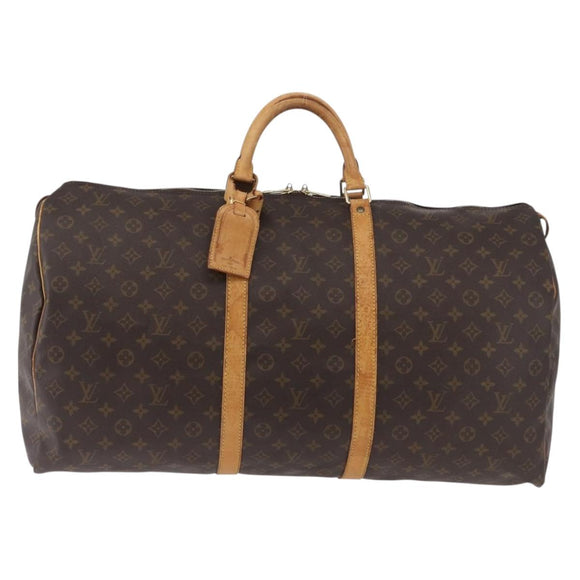LOUIS VUITTON Monogram Keepall 60 Boston Bag M41422 LV Auth ka2464