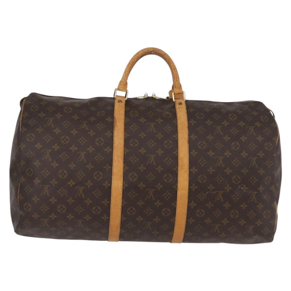 LOUIS VUITTON Monogram Keepall 60 Boston Bag M41422 LV Auth ka2464
