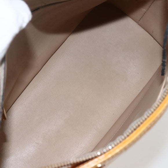 LOUIS VUITTON Monogram Vernis Houston Hand Bag Beige M91004 LV Auth ka2468