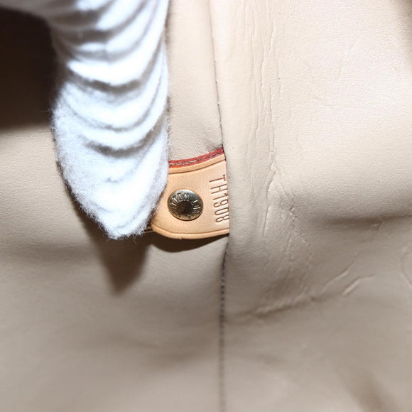 LOUIS VUITTON Monogram Vernis Houston Hand Bag Beige M91004 LV Auth ka2468