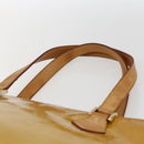 LOUIS VUITTON Monogram Vernis Houston Hand Bag Beige M91004 LV Auth ka2468-8