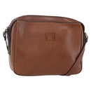 Burberrys Shoulder Bag Leather Brown Gold Auth ka247-1