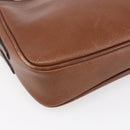 Burberrys Shoulder Bag Leather Brown Gold Auth ka247-14