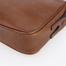 Burberrys Shoulder Bag Leather Brown Gold Auth ka247-15