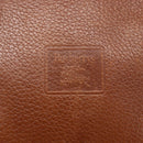 Burberrys Shoulder Bag Leather Brown Gold Auth ka247-17