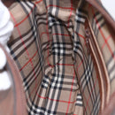 Burberrys Shoulder Bag Leather Brown Gold Auth ka247-19