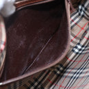Burberrys Shoulder Bag Leather Brown Gold Auth ka247-12