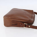 Burberrys Shoulder Bag Leather Brown Gold Auth ka247-4
